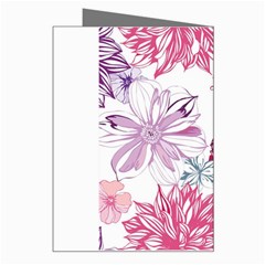 Violet Floral Pattern Greeting Card from UrbanLoad.com Right