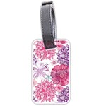 Violet Floral Pattern Luggage Tag (one side)