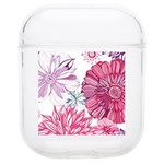 Violet Floral Pattern Soft TPU AirPods 1/2 Case