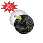 Leaves Floral Pattern Nature 1.75  Buttons (100 pack) 