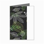 Leaves Floral Pattern Nature Mini Greeting Card