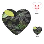 Leaves Floral Pattern Nature Playing Cards Single Design (Heart)