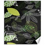 Leaves Floral Pattern Nature Canvas 8  x 10 