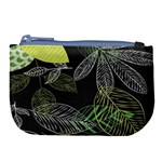 Leaves Floral Pattern Nature Large Coin Purse