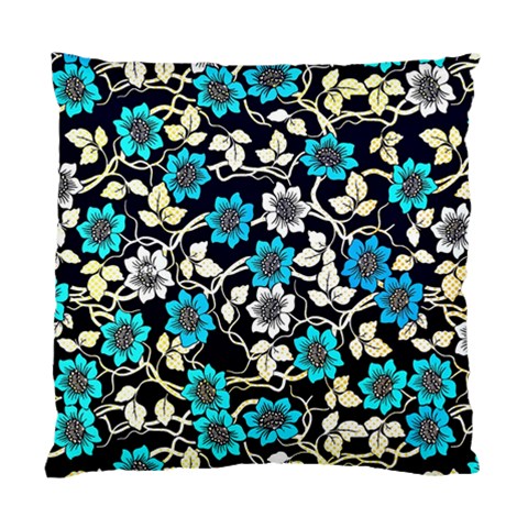 Blue Flower Floral Flora Naure Pattern Standard Cushion Case (One Side) from UrbanLoad.com Front