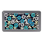 Blue Flower Floral Flora Naure Pattern Memory Card Reader (Mini)