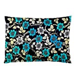 Blue Flower Floral Flora Naure Pattern Pillow Case (Two Sides)