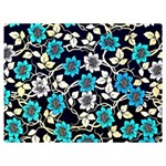 Blue Flower Floral Flora Naure Pattern Premium Plush Fleece Blanket (Extra Small)