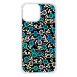 Blue Flower Floral Flora Naure Pattern iPhone 13 Pro Max TPU UV Print Case