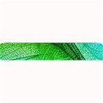 3d Leaves Texture Sheet Blue Green Small Bar Mat