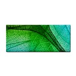 3d Leaves Texture Sheet Blue Green Hand Towel