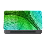 3d Leaves Texture Sheet Blue Green Memory Card Reader with CF