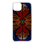 Fractal Floral Flora Ring Colorful Neon Art iPhone 14 Plus TPU UV Print Case