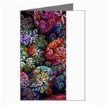 Floral Fractal 3d Art Pattern Greeting Cards (Pkg of 8)