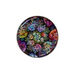 Floral Fractal 3d Art Pattern Hat Clip Ball Marker (10 pack)