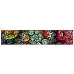 Floral Fractal 3d Art Pattern Small Premium Plush Fleece Scarf
