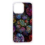 Floral Fractal 3d Art Pattern iPhone 14 Pro Max TPU UV Print Case