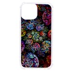 Floral Fractal 3d Art Pattern iPhone 13 mini TPU UV Print Case