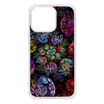 Floral Fractal 3d Art Pattern iPhone 13 Pro TPU UV Print Case