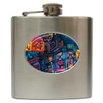 Wallet City Art Graffiti Hip Flask (6 oz)