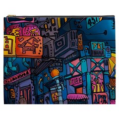 Wallet City Art Graffiti Cosmetic Bag (XXXL) from UrbanLoad.com Front