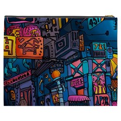 Wallet City Art Graffiti Cosmetic Bag (XXXL) from UrbanLoad.com Back
