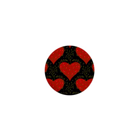 Love Hearts Pattern Style 1  Mini Buttons from UrbanLoad.com Front