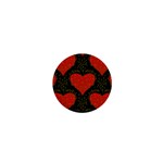 Love Hearts Pattern Style 1  Mini Buttons