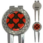 Love Hearts Pattern Style 3-in-1 Golf Divots