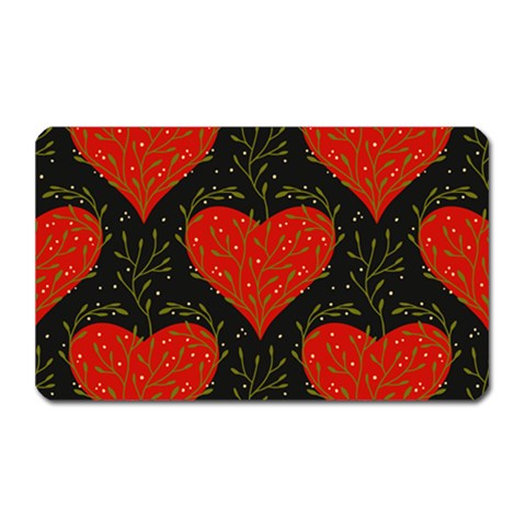 Love Hearts Pattern Style Magnet (Rectangular) from UrbanLoad.com Front