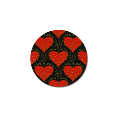 Love Hearts Pattern Style Golf Ball Marker (10 pack) from UrbanLoad.com Front