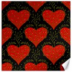 Love Hearts Pattern Style Canvas 12  x 12 