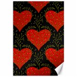 Love Hearts Pattern Style Canvas 12  x 18 