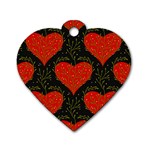 Love Hearts Pattern Style Dog Tag Heart (Two Sides)