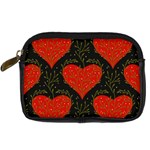 Love Hearts Pattern Style Digital Camera Leather Case