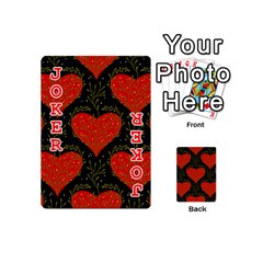 Love Hearts Pattern Style Playing Cards 54 Designs (Mini) from UrbanLoad.com Front - Joker2