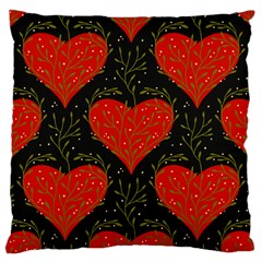 Love Hearts Pattern Style Large Cushion Case (Two Sides) from UrbanLoad.com Back