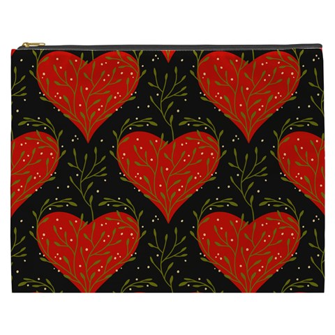 Love Hearts Pattern Style Cosmetic Bag (XXXL) from UrbanLoad.com Front