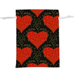 Love Hearts Pattern Style Lightweight Drawstring Pouch (XL)