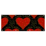 Love Hearts Pattern Style Banner and Sign 8  x 3 