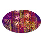 Building Architecture City Facade Oval Magnet