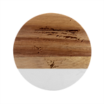 Mandalas-1084082 Ai-generated-7899053 Marble Wood Coaster (Round)