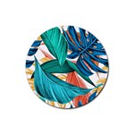 Leaves-3923413 Rubber Coaster (Round)