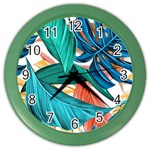 Leaves-3923413 Color Wall Clock