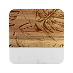 Leaves-3923413 Marble Wood Coaster (Square)