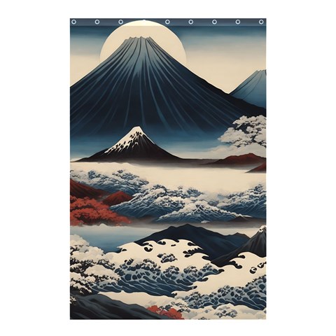 Hokusai Moutains Japan Shower Curtain 48  x 72  (Small)  from UrbanLoad.com Curtain(48  X 72 )
