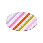 Lines Geometric Background Sticker Oval (10 pack)