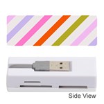 Lines Geometric Background Memory Card Reader (Stick)