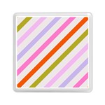 Lines Geometric Background Memory Card Reader (Square)