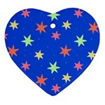 Background Star Darling Galaxy Ornament (Heart)
